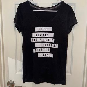 Victoria’s Secret Love Always NYC/Paris London Forever Angel size XS T-Shirt